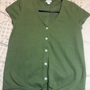 J. Crew Olive Button-Down Shirt